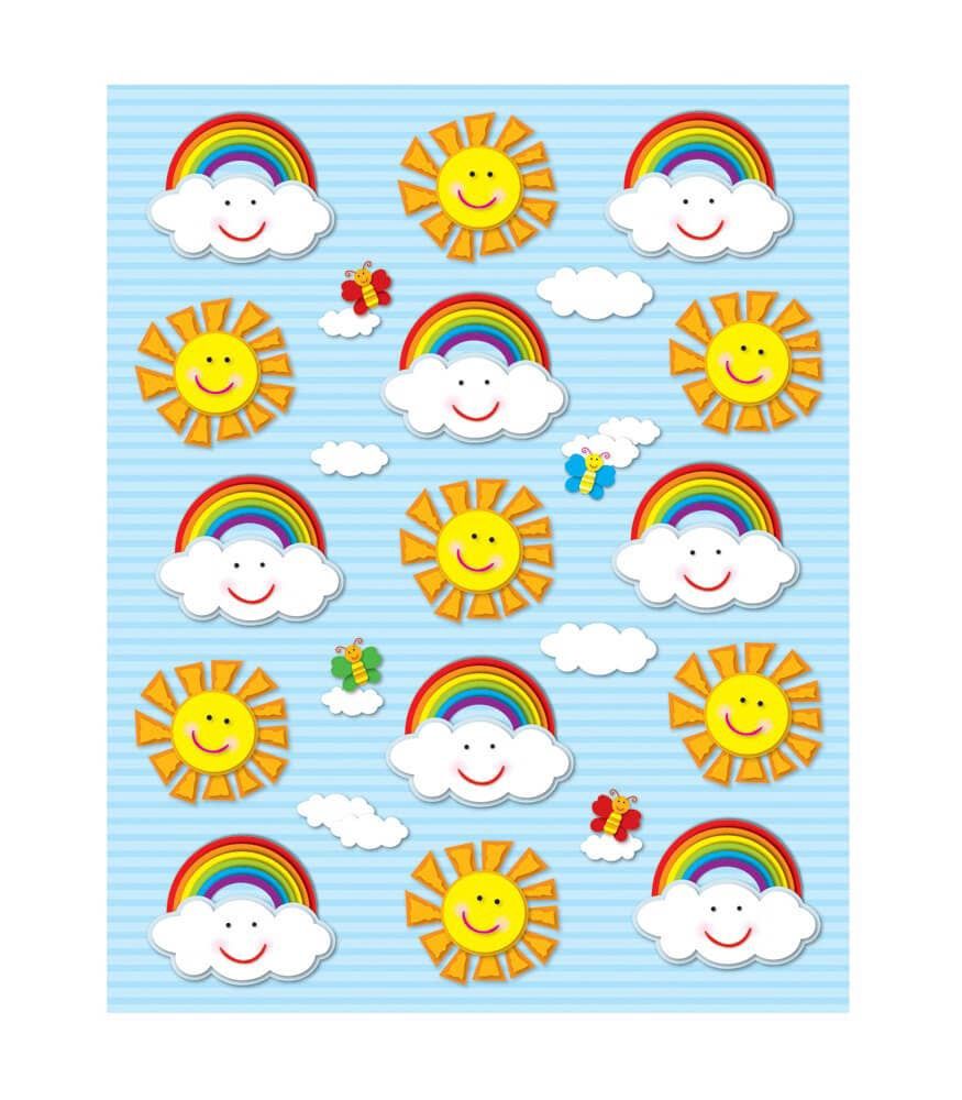Suns &amp; Rainbows Shape Stickers