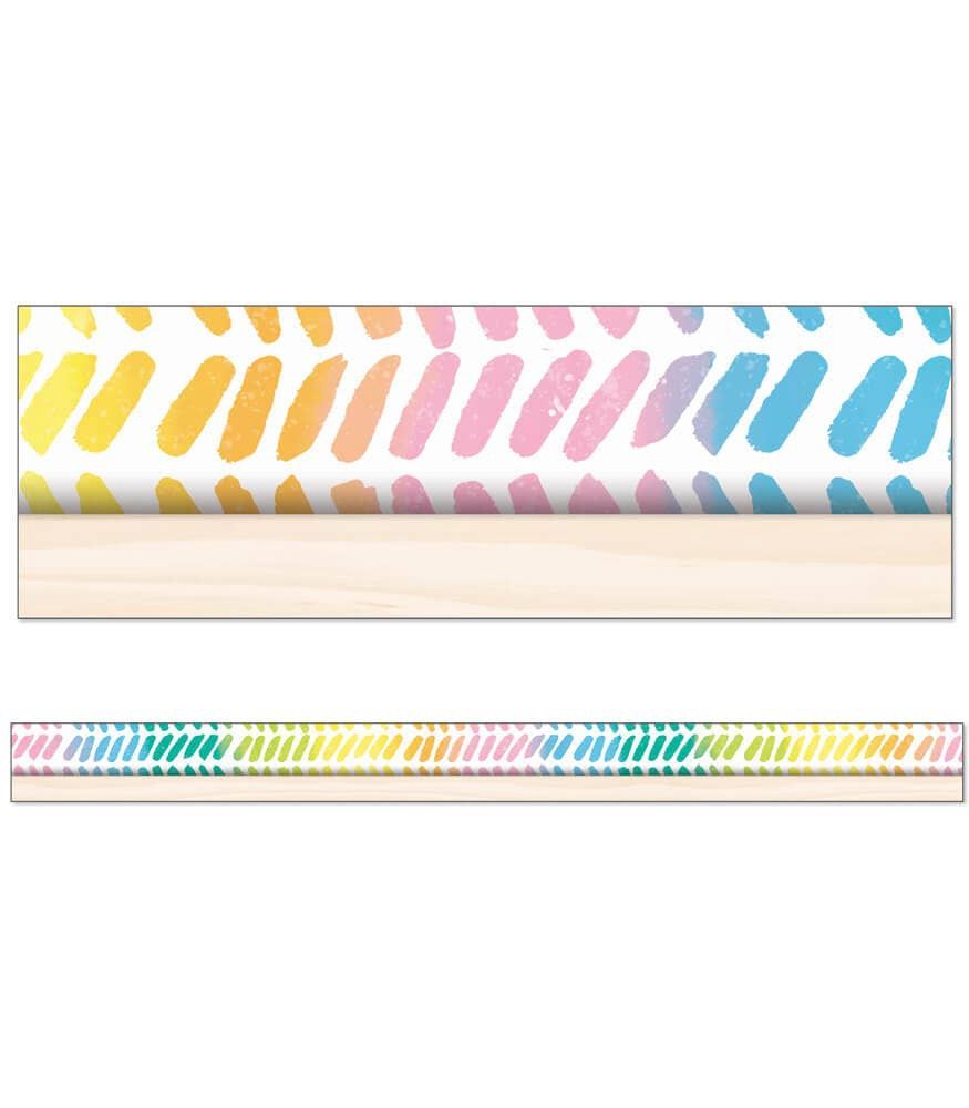 Creatively Inspired Watercolor Chevron Straight Borders