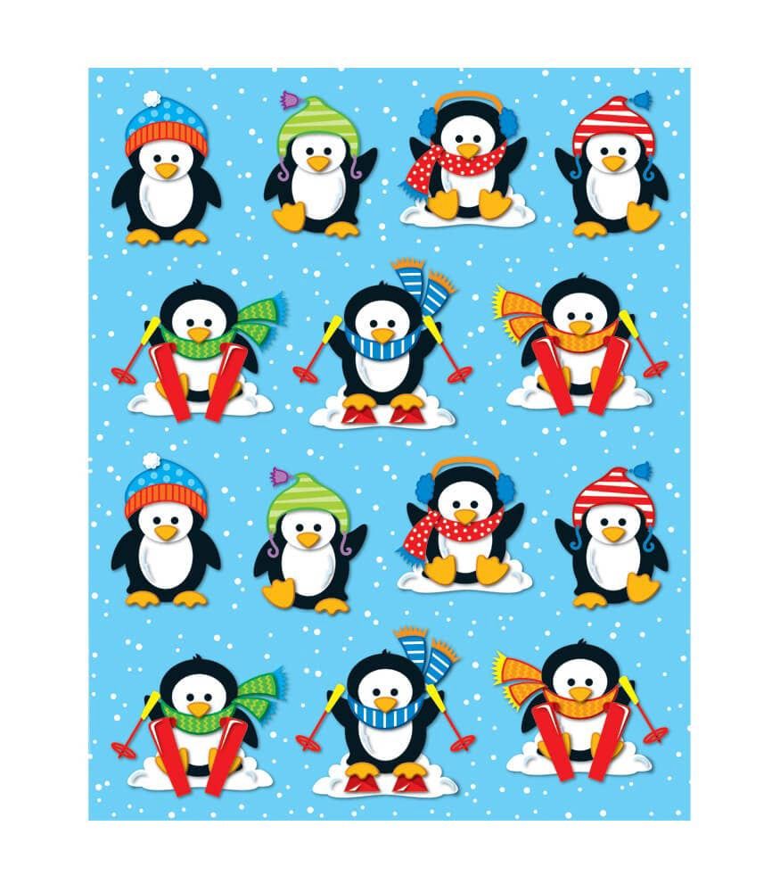 Penguins Shape Stickers