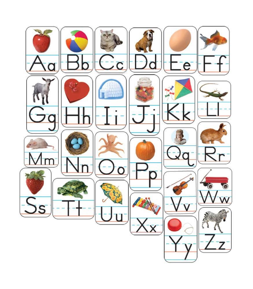 Alphabet: Photographic Shape Stickers