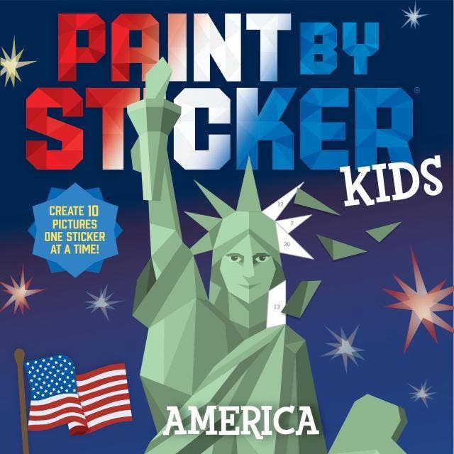 Paint by Sticker Kids: America: Sticker Book