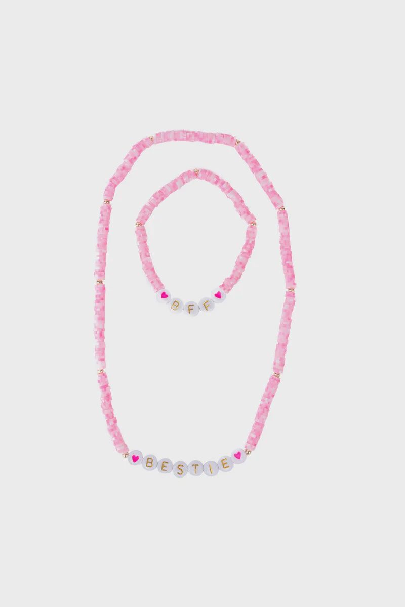 Bestie Necklace &amp; Bracelet Set