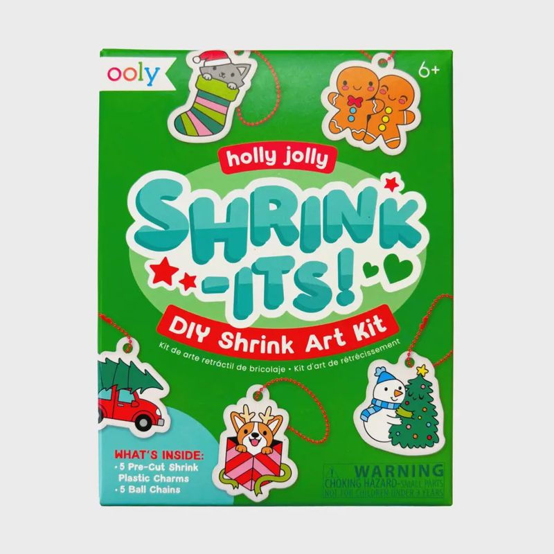 Mini Shrink-Its! Diy Shrink Art Kit - Holly Jolly