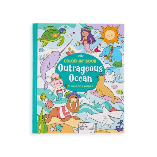Color-In  Book: Outrageous Ocean (Paperback)