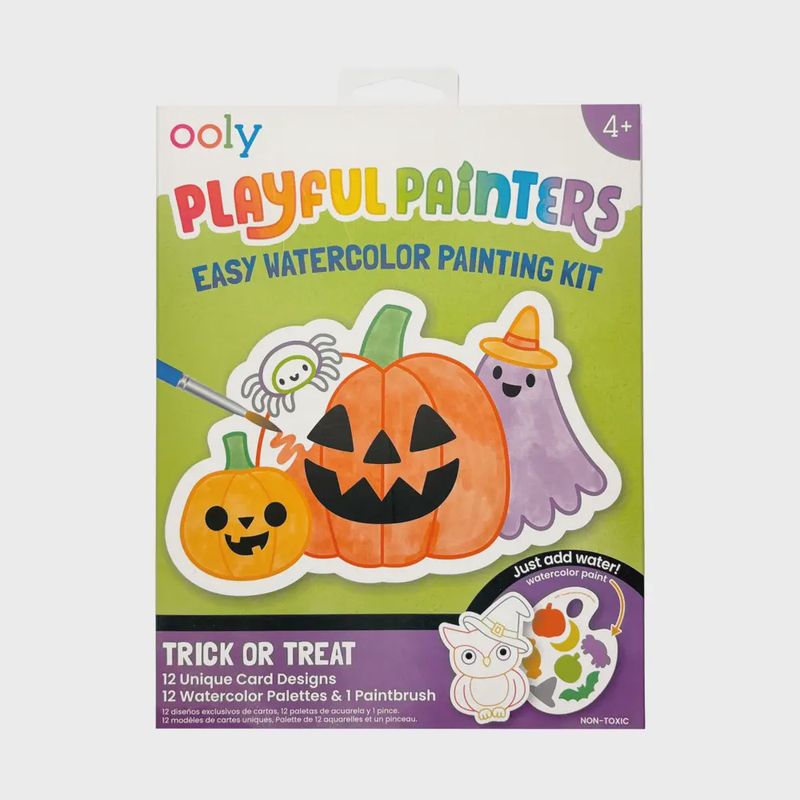 Playful Painters Easy Watercolor Painting Kit - Trick or Treat