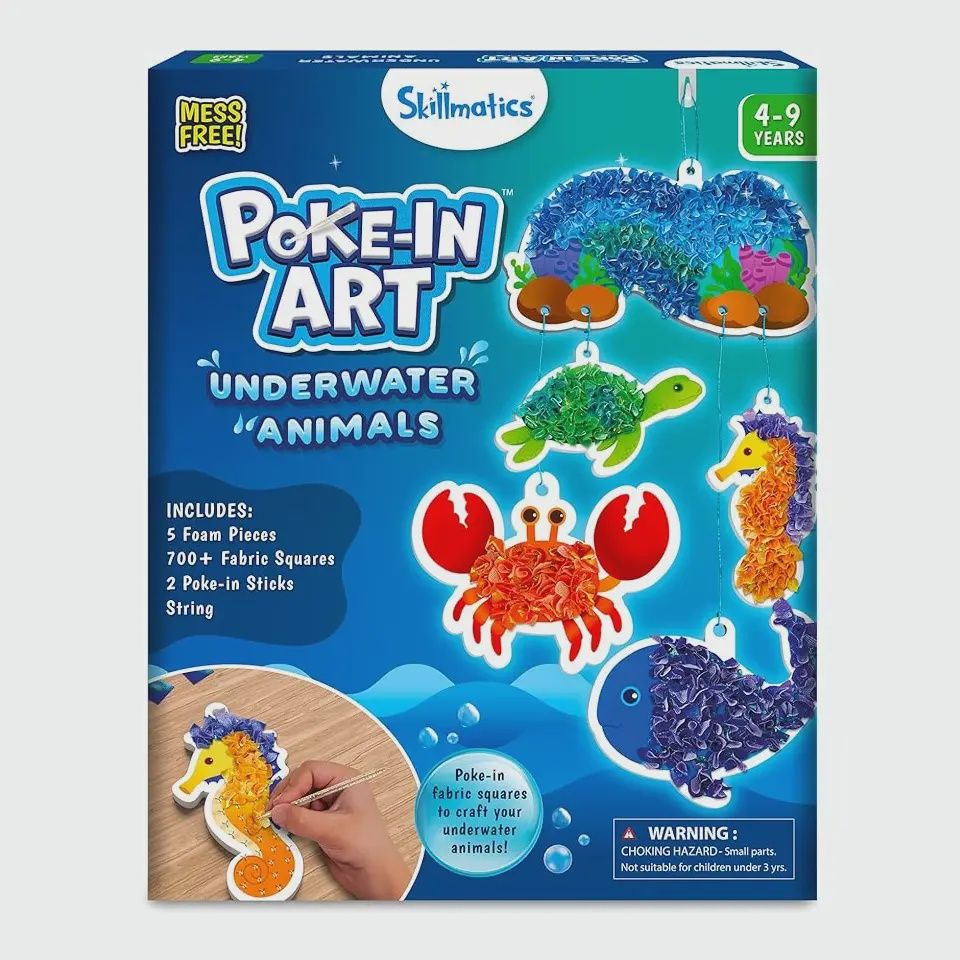Skillmatics Poke in Art Underwater Animals
