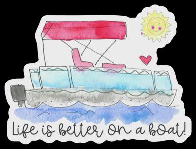 Pontoon Sticker
