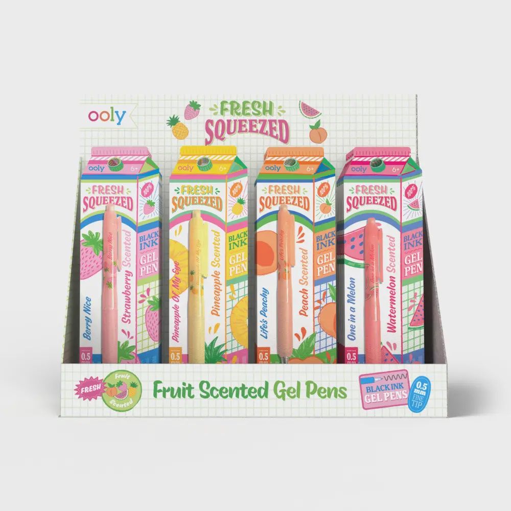 Fresh Squeezed Black Ink Scented Gel Pens