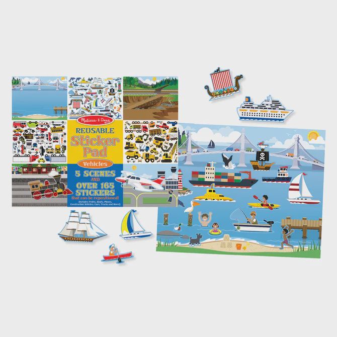 Reusable Sticker Pad - Vehicles