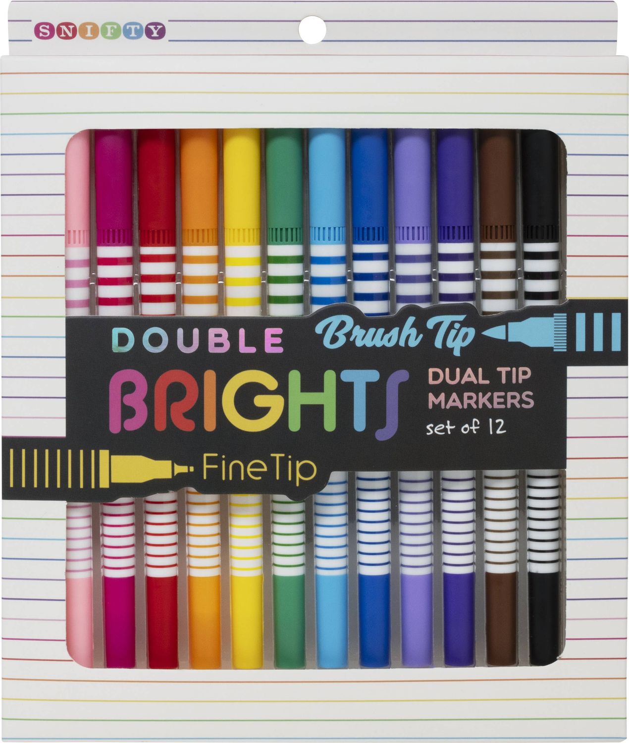 DOUBLE BRIGHTS DUAL TIP MARKERS