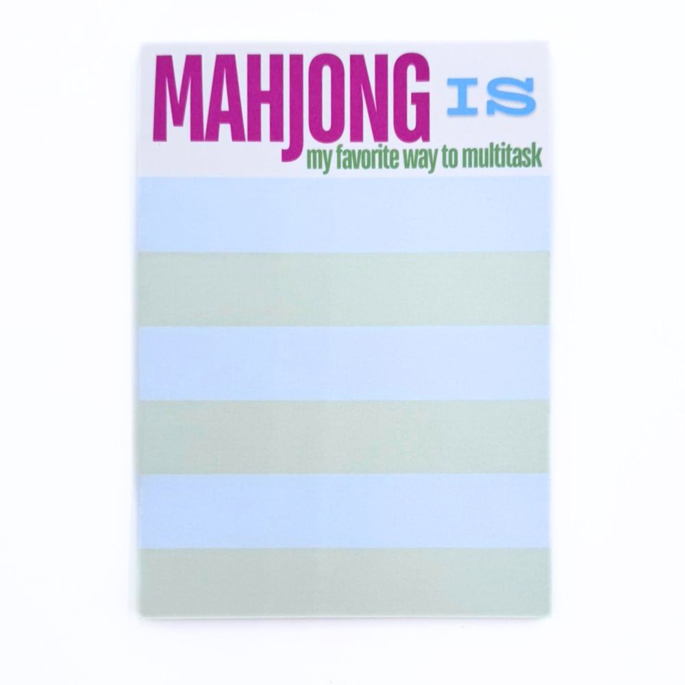 MAHJONG NOTEPAD  |  5x7 inches  |  100 Pages: My favorite way to multitask