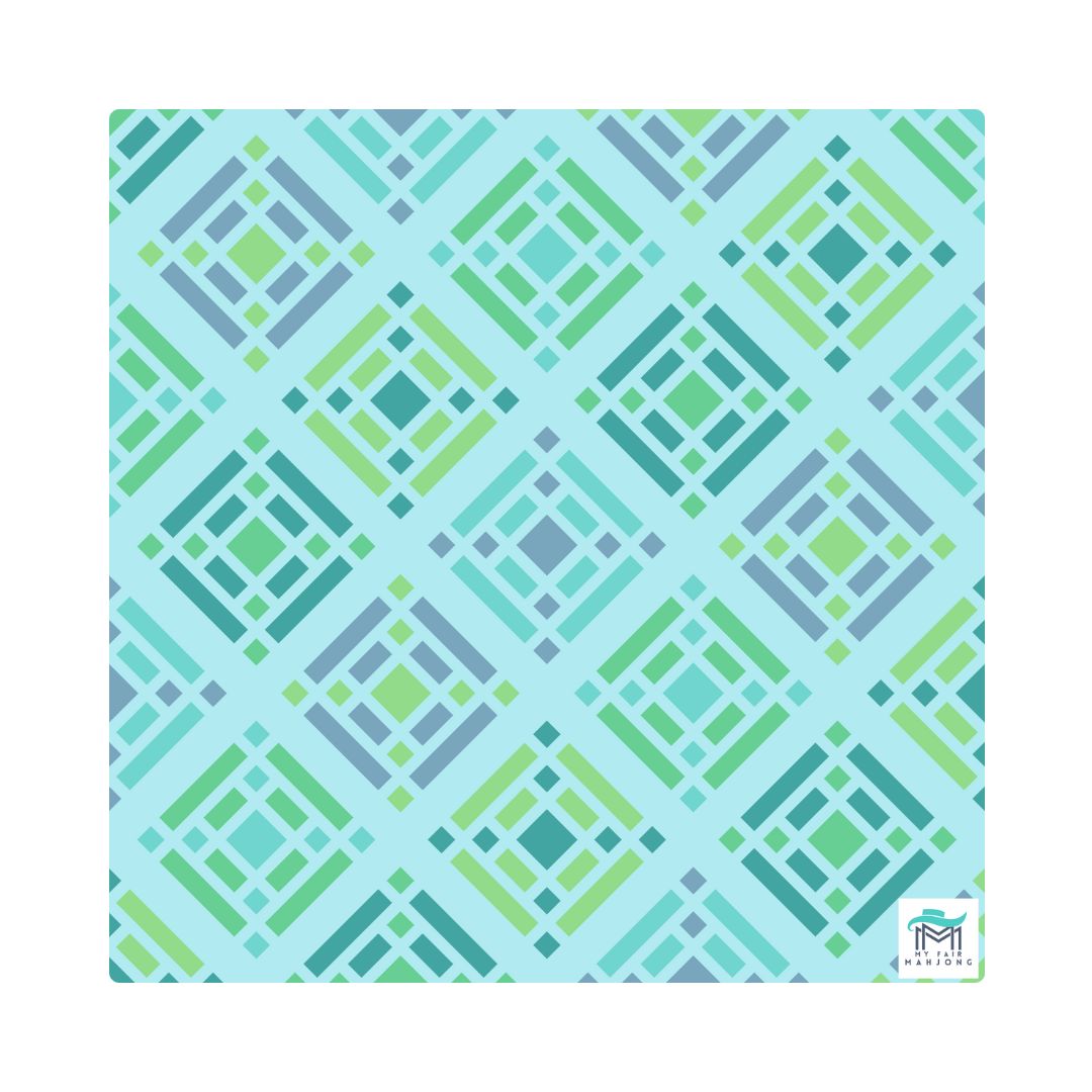 MAHJONG MAT  |  Brightside  |  33" x 33": Brightside Green