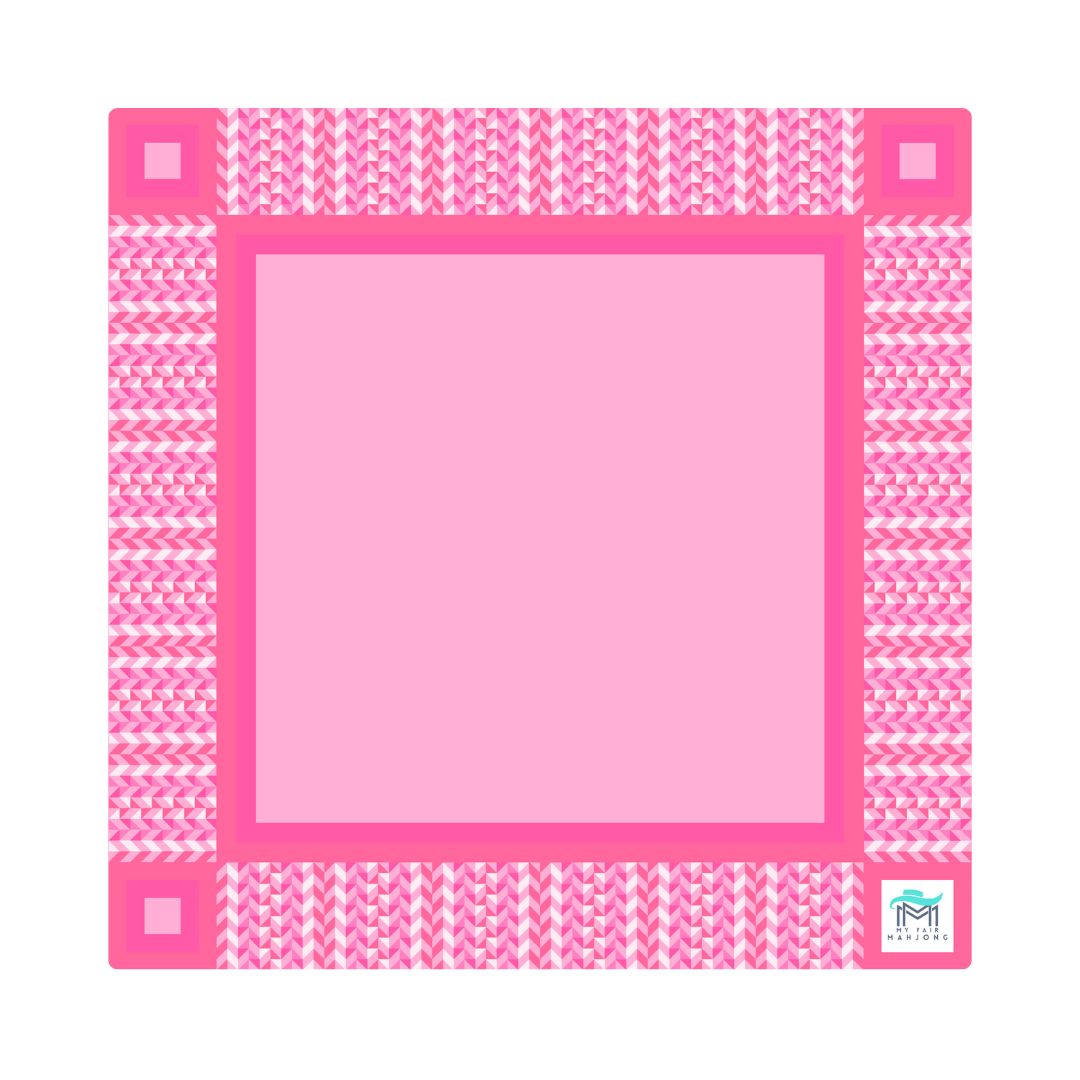 MAHJONG MAT  |  Prism  |  33" x 33": Prism Pink