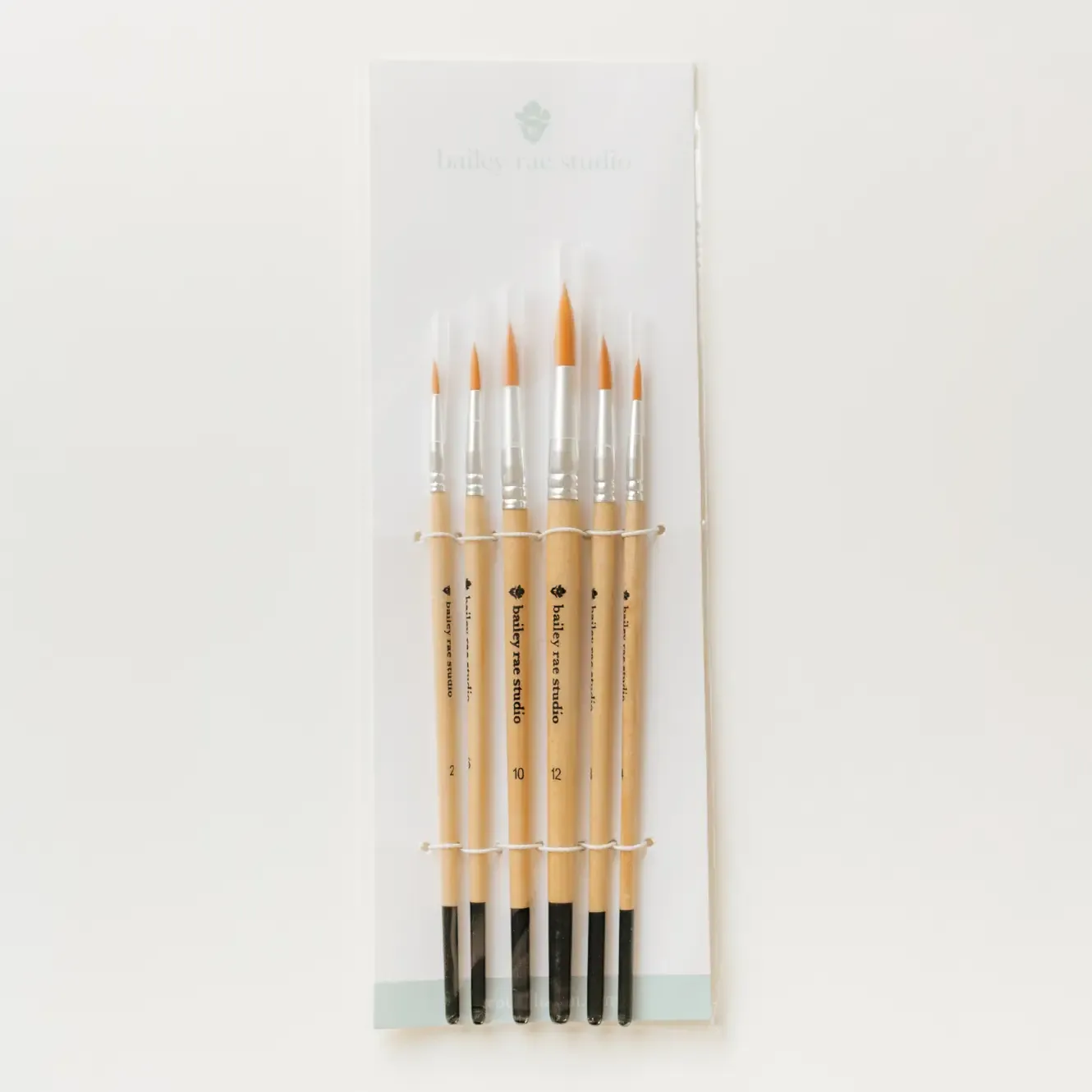 Round Tip Watercolor Brush Set -- 6 Piece