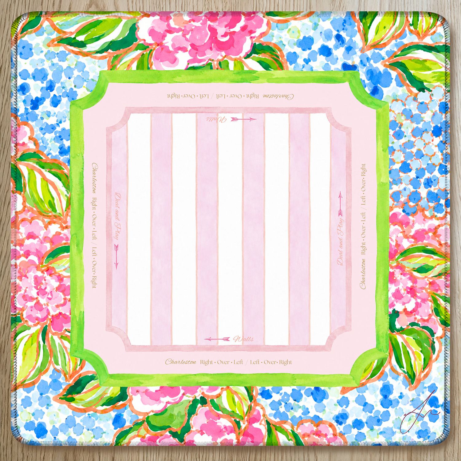 Mahjong Mat- Bellini W/ Rules, 31.5″ Neoprene