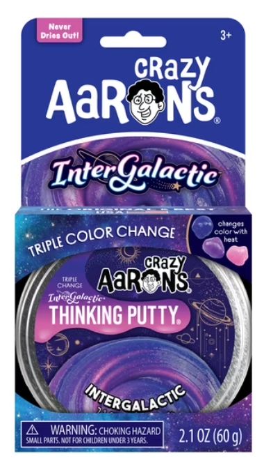 Intergalactic Thinking Putty for Kids and Adults by Crazy Aaron's 2.1 oz