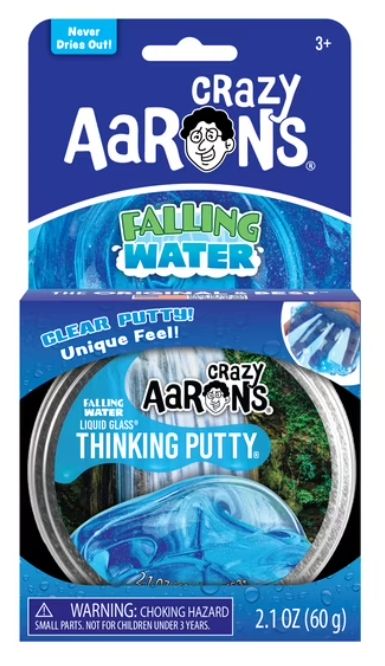 Crazy Aaron's Liquid Glass Falling Water Thinking Putty 2.1 oz.
