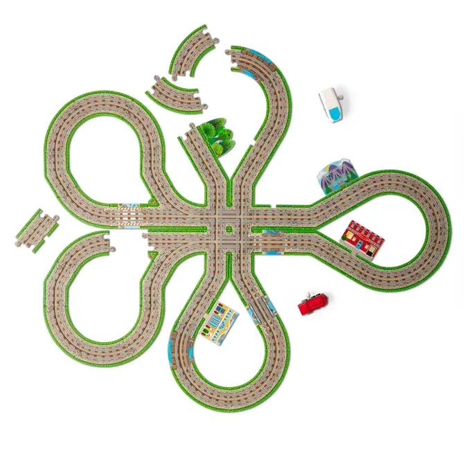 Design Your Own Railroad Floor Puzzle