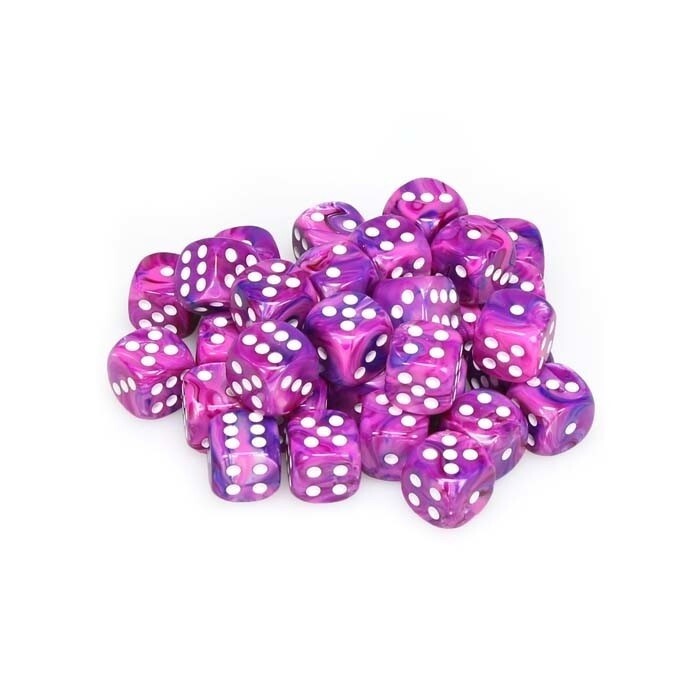 Chessex: 12mm D6 - Festive - Violet w/ White