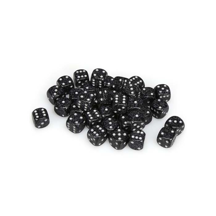 Chessex: 12mm D6 - Speckled - Ninja