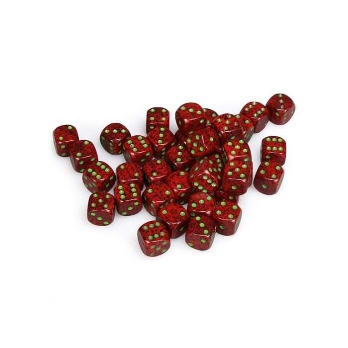 Chessex: 12mm D6 - Speckled - Strawberry