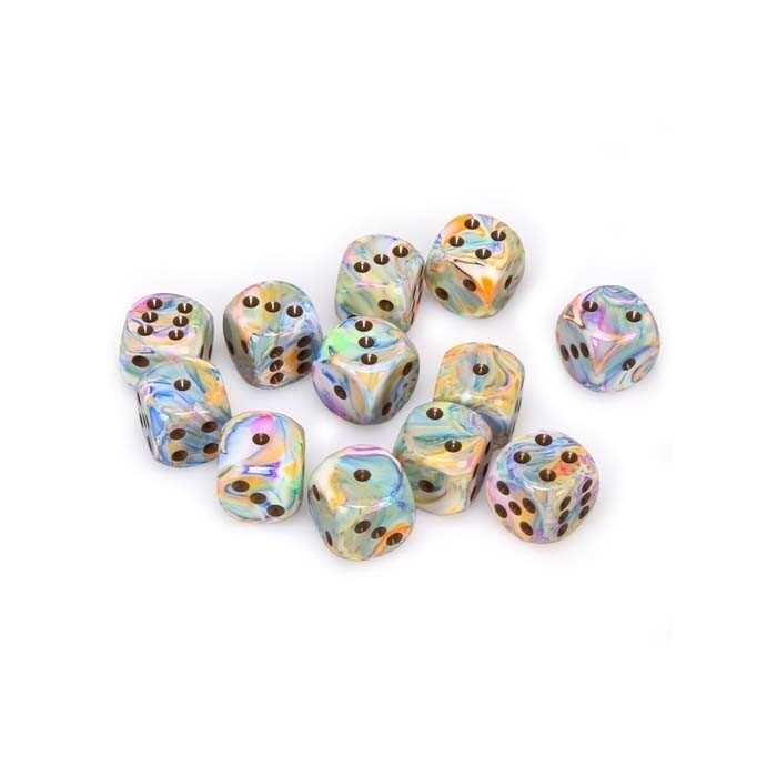Chessex: 16mm D6 - Festive - Vibrant w/ Brown