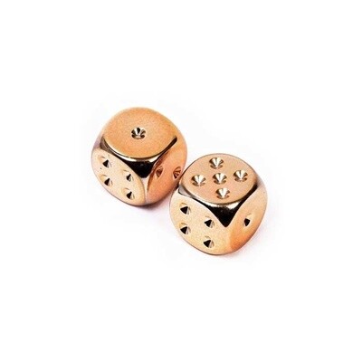 Chessex: Pair D6 - Copper Plated
