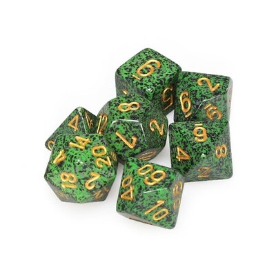 Chessex: Poly 7 Set - Speckled - Golden Recon