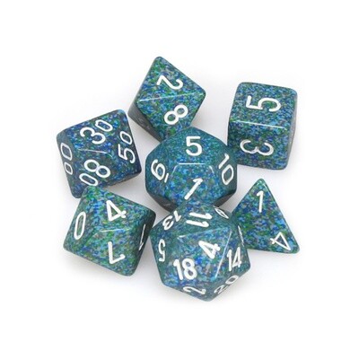 Chessex: Poly 7 Set - Speckled - Sea