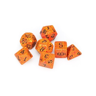 Chessex: Poly 7 Set - Speckled - Fire