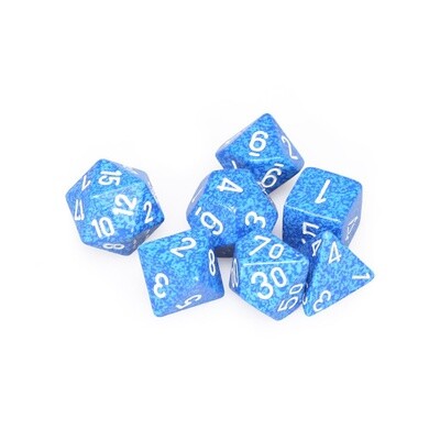Chessex: Poly 7 Set - Speckled - Water