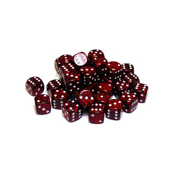 Chessex: 12mm D6 - Speckled - Silver Volcano