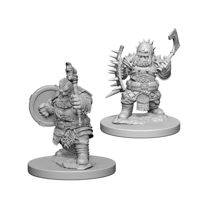 Pathfinder Battles: Deep Cuts - Dwarf Male Barbarian