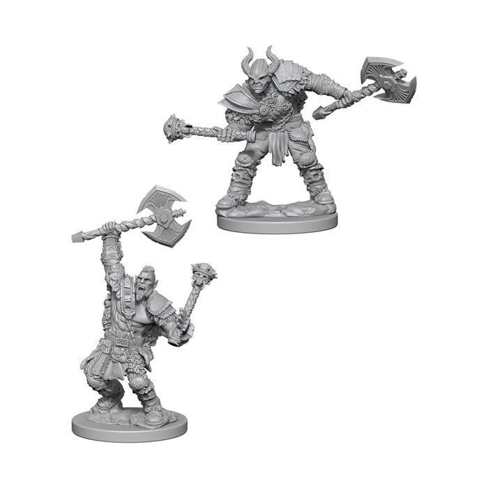 Pathfinder Battles: Deep Cuts - Half-Orc Male Barbarian