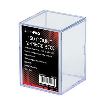 Ultra Pro: Deck Box - Clear 2-Piece - 150 Count