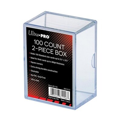 Ultra Pro: Deck Box - Clear 2-Piece - 100 Count