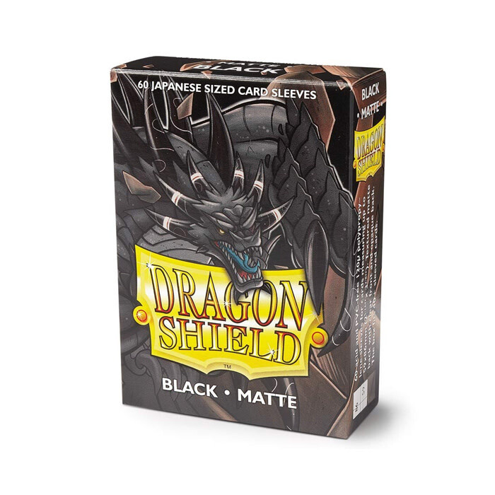 Dragon Shield: Sleeves - Small - Matte - Black (60)