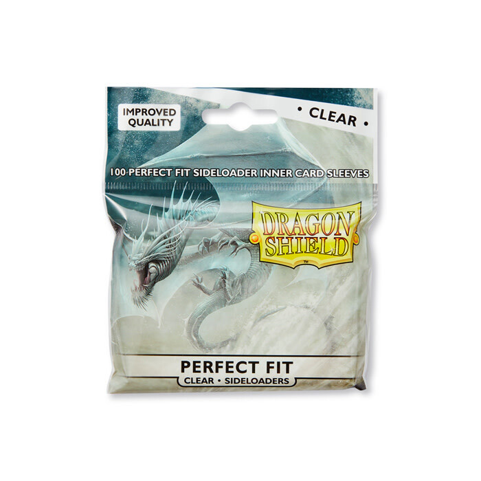 Dragon Shield: Sleeves - Standard - Perfect Fit - Side-Loading - Clear