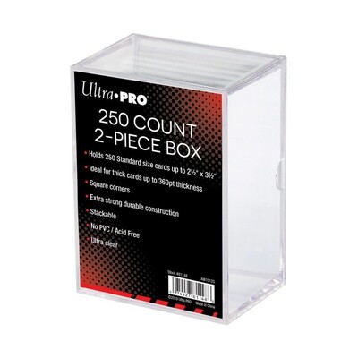 Ultra Pro: Deck Box - Clear 2-Piece - 250 Count