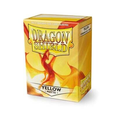 Dragon Shield: Sleeves - Standard - Matte Yellow (100)