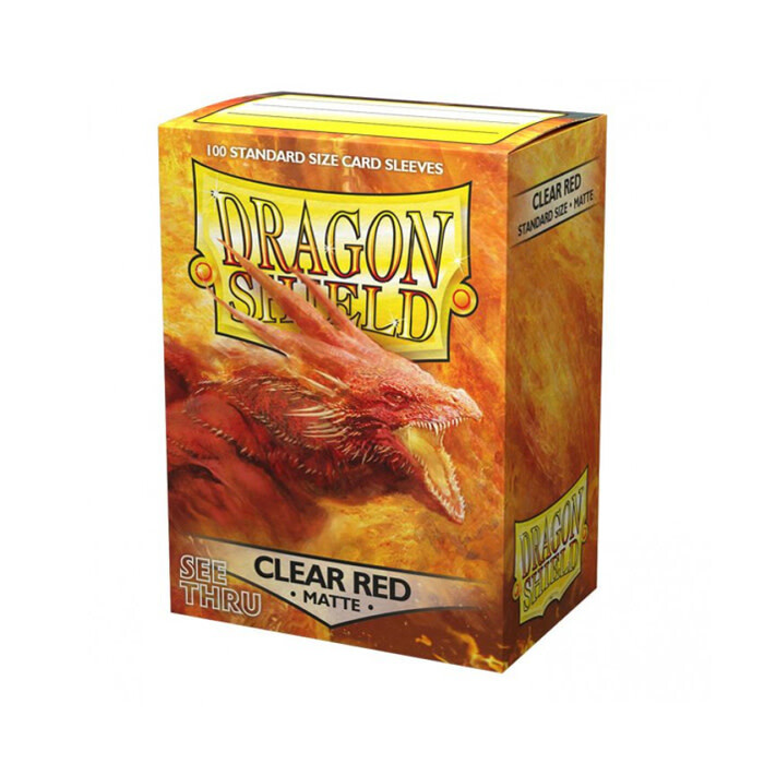 Dragon Shield: Sleeves - Standard - Matte Clear Red (100)