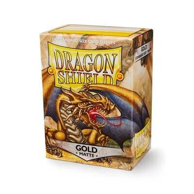 Dragon Shield: Sleeves - Standard - Matte Gold (100)