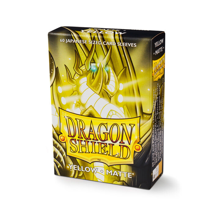Dragon Shield: Sleeves - Small - Matte - Yellow (60)