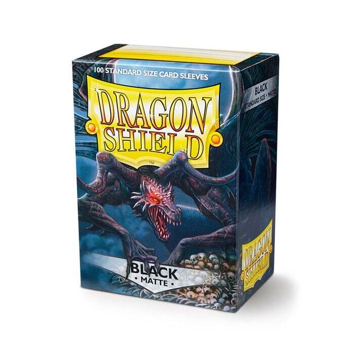 Dragon Shield: Sleeves - Standard - Matte Black (100)