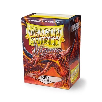 Dragon Shield: Sleeves - Standard - Matte Red (100)