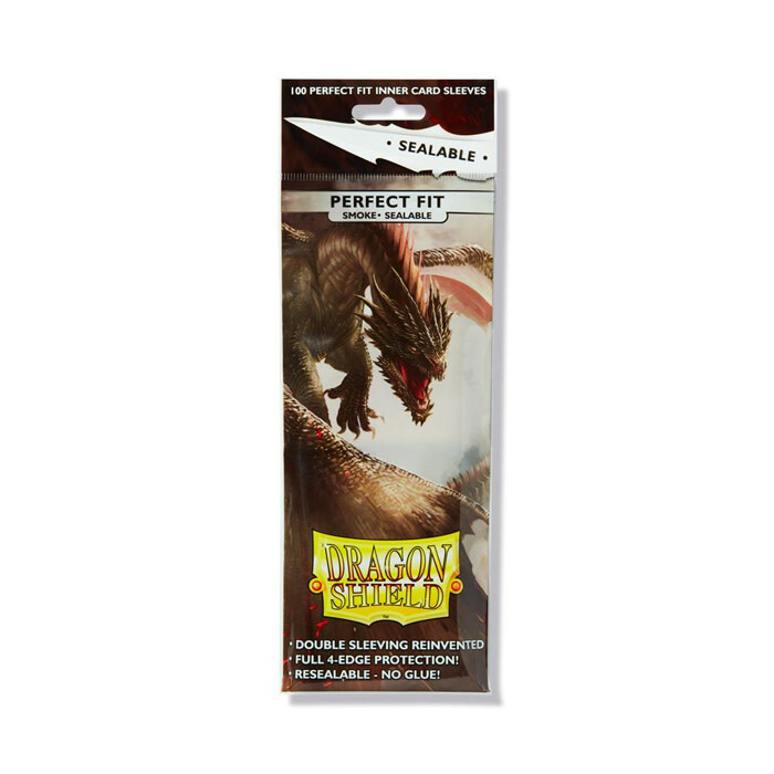 Dragon Shield: Sleeves - Standard - Perfect Fit - Sealable - Smoke