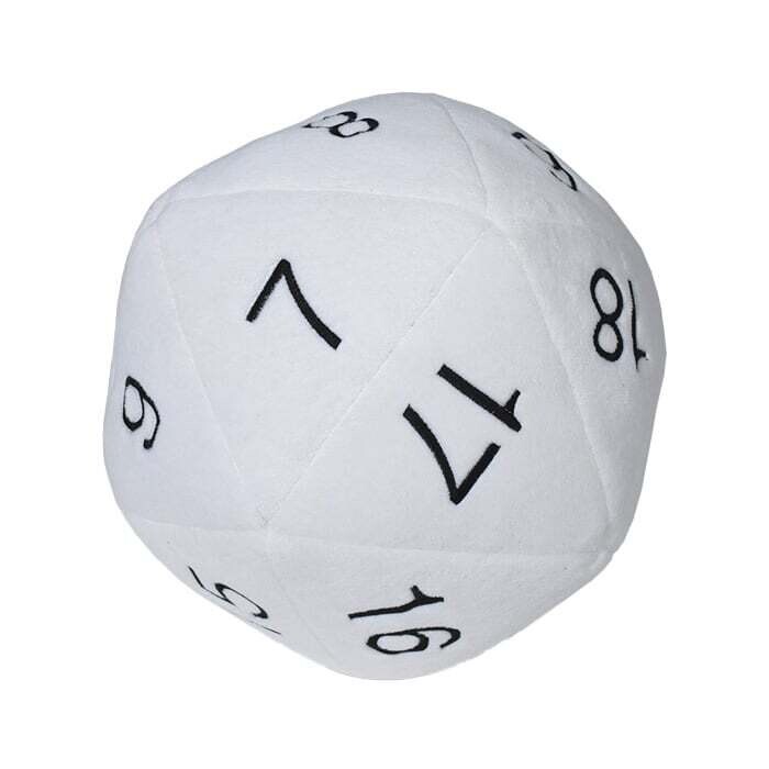 Ultra Pro: Novelty Plush - Jumbo d20 - White w/ Black