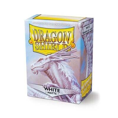 Dragon Shield: Sleeves - Standard - Matte White (100)