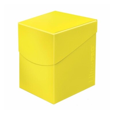 Ultra Pro: Deck Box - PRO 100+ - Eclipse - Lemon Yellow