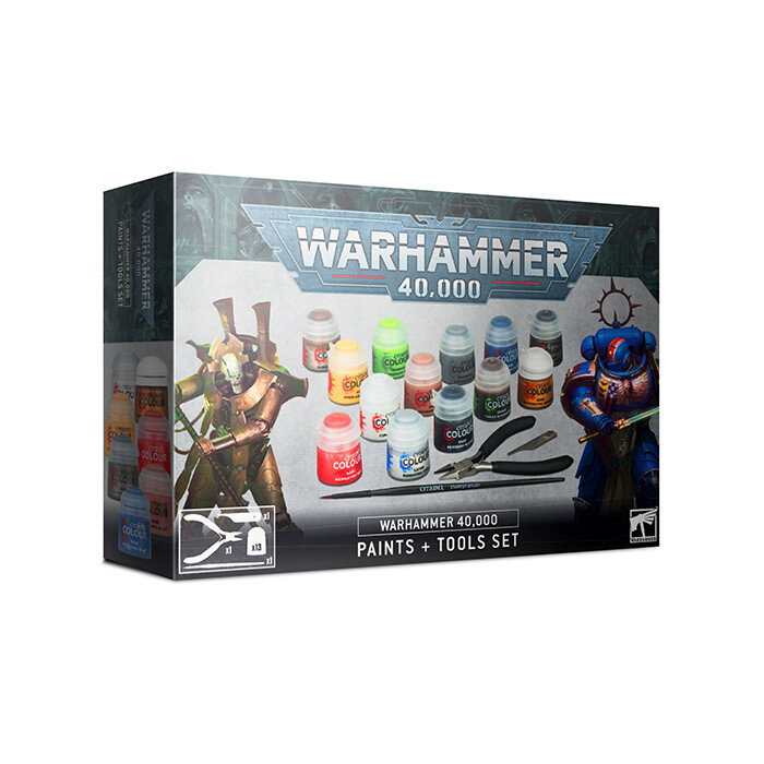 Warhammer 40K: Paints + Tools Set